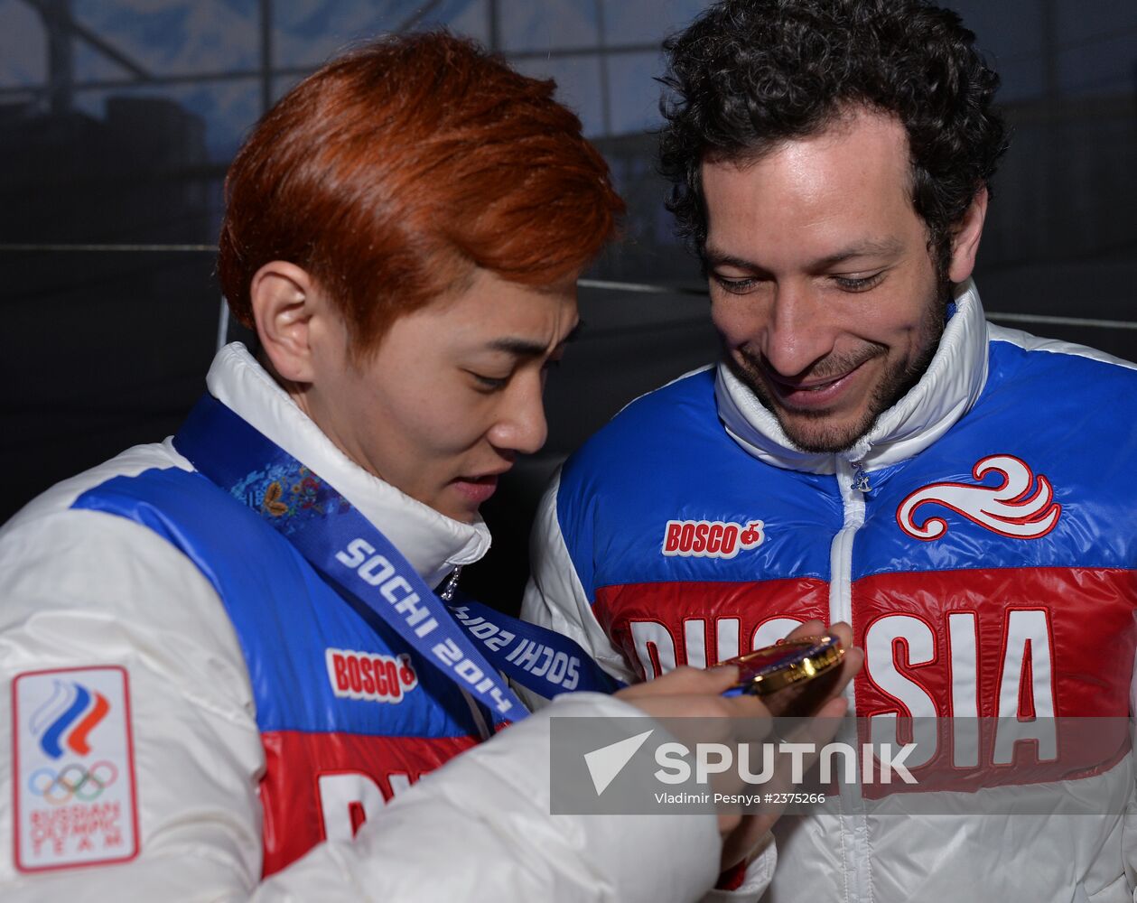 2014 Winter Olympics. Medal ceremony. Day Eight