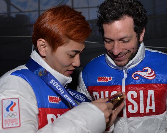 2014 Winter Olympics. Medal ceremony. Day Eight