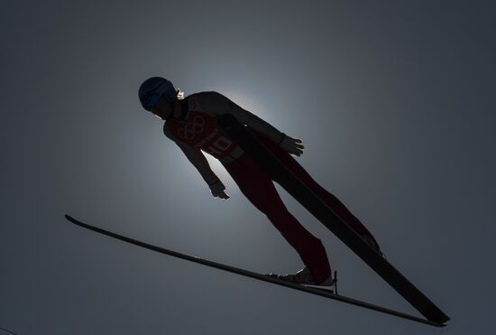 2014 Winter Olympics. Nordic combined. Training sessions