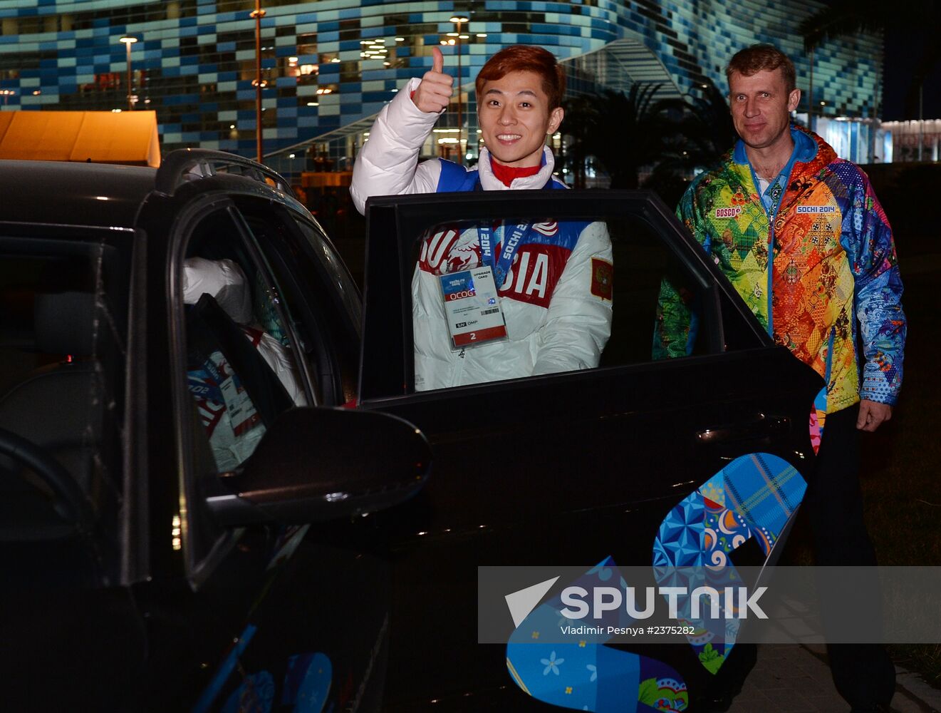 2014 Winter Olympics. Medal ceremony. Day Eight