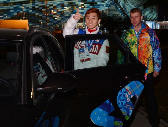 2014 Winter Olympics. Medal ceremony. Day Eight
