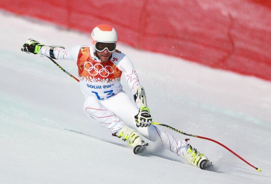 2014 Winter Olympics. Alpine skiing. Men. Super giant slalom