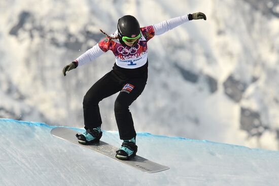 2014 Winter Olympics. Snowboarding. Women. Snowboard cross