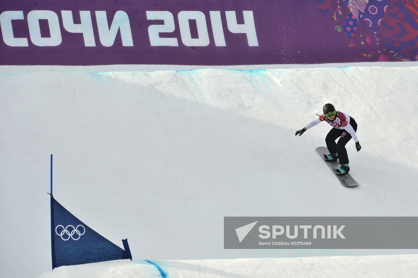 2014 Winter Olympics. Snowboarding. Women. Snowboard cross