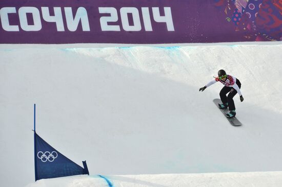 2014 Winter Olympics. Snowboarding. Women. Snowboard cross