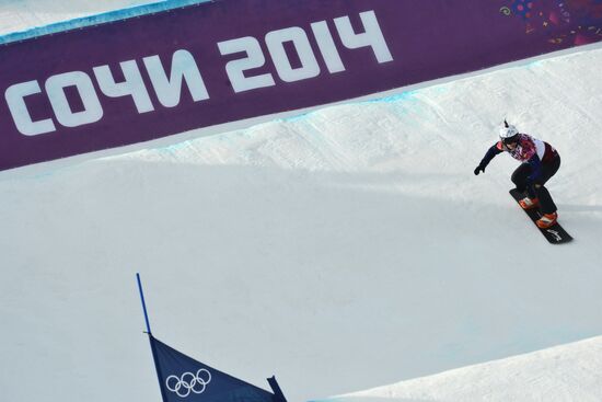 2014 Winter Olympics. Snowboarding. Women. Snowboard cross