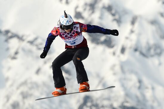 2014 Winter Olympics. Snowboarding. Women. Snowboard cross