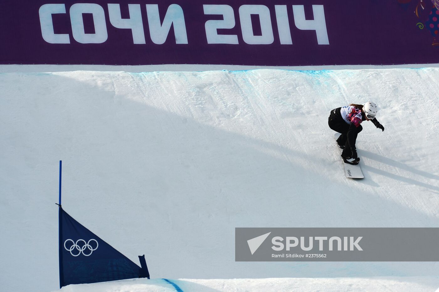 2014 Winter Olympics. Snowboarding. Women. Snowboard cross