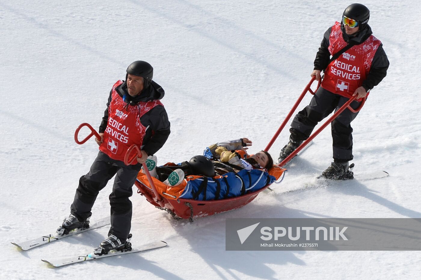 2014 Winter Olympics. Snowboarding. Women. Snowboard cross