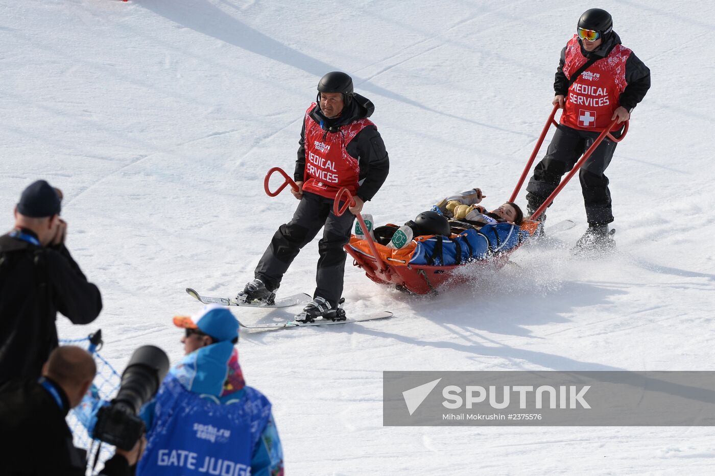 2014 Winter Olympics. Snowboarding. Women. Snowboard cross