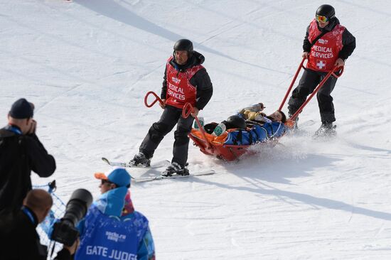 2014 Winter Olympics. Snowboarding. Women. Snowboard cross