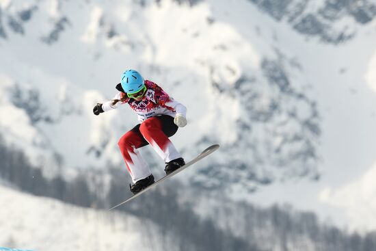 2014 Winter Olympics. Snowboarding. Women. Snowboard cross