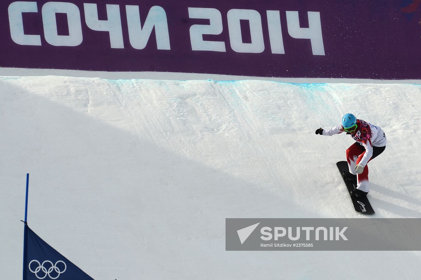2014 Winter Olympics. Snowboarding. Women. Snowboard cross