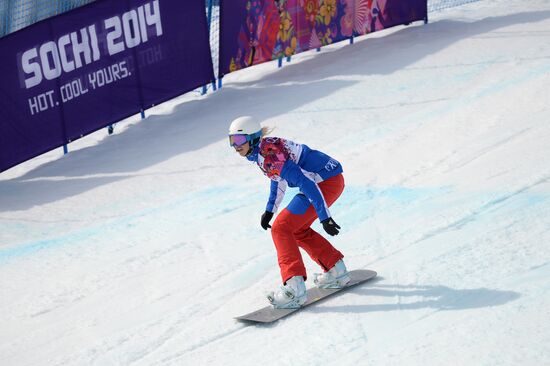 2014 Winter Olympics. Snowboarding. Women. Snowboard cross