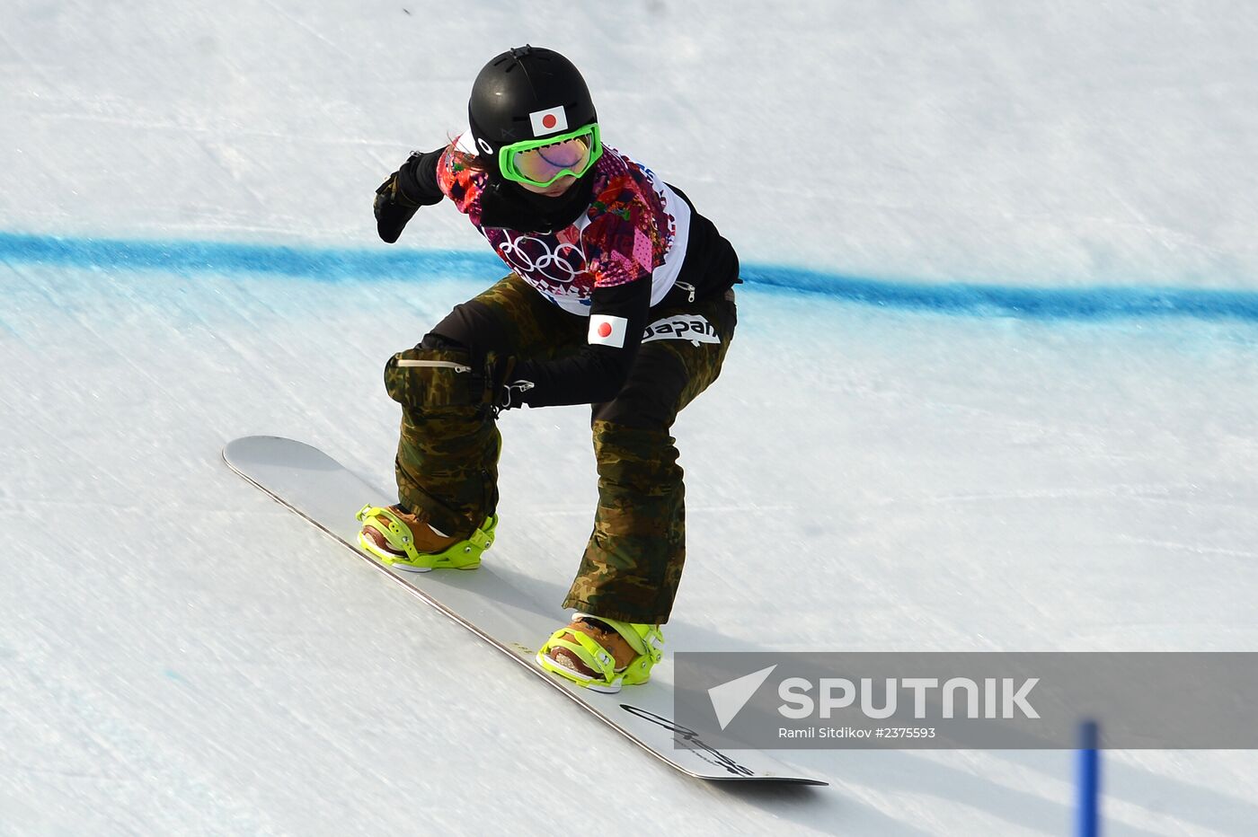 2014 Winter Olympics. Snowboarding. Women. Snowboard cross