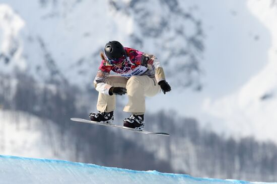 2014 Winter Olympics. Snowboarding. Women. Snowboard cross
