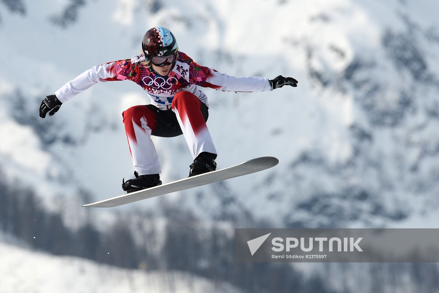 2014 Winter Olympics. Snowboarding. Women. Snowboard cross