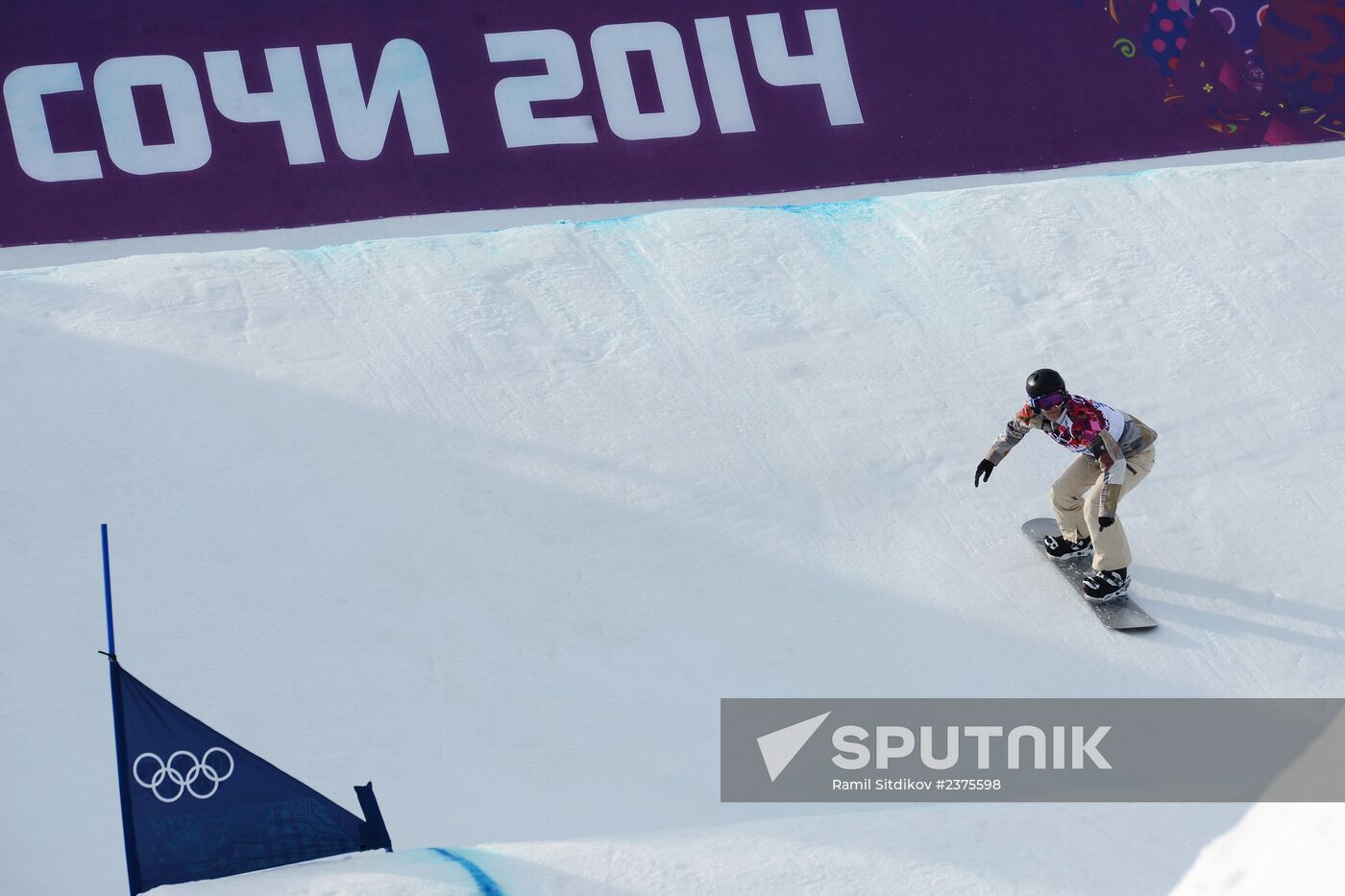 2014 Winter Olympics. Snowboarding. Women. Snowboard cross