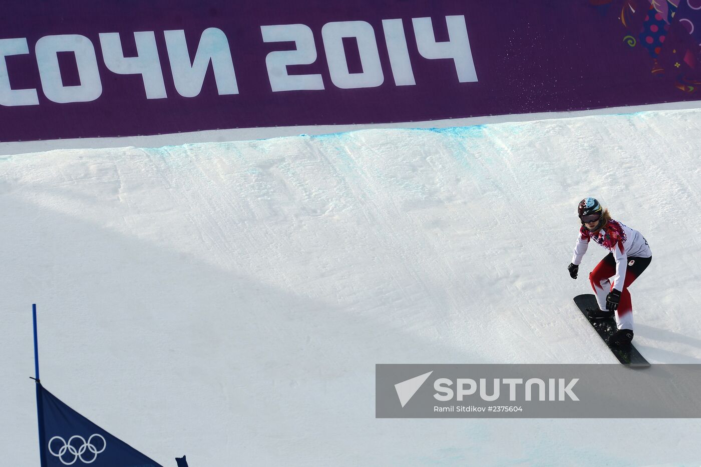 2014 Winter Olympics. Snowboarding. Women. Snowboard cross