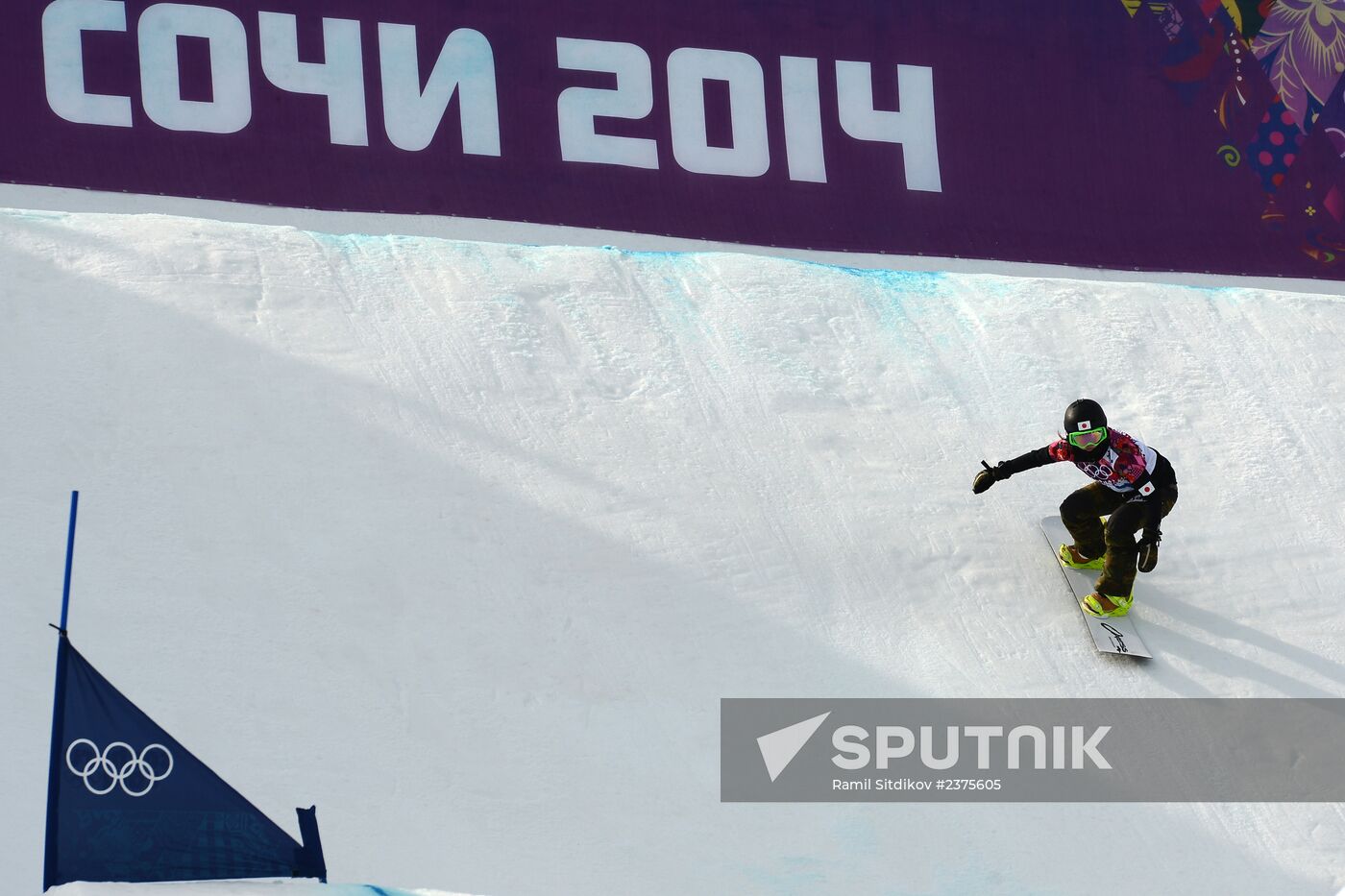 2014 Winter Olympics. Snowboarding. Women. Snowboard cross