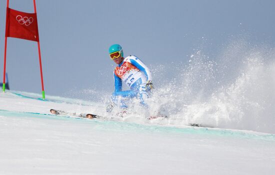 2014 Winter Olympics. Alpine skiing. Men. Super giant slalom