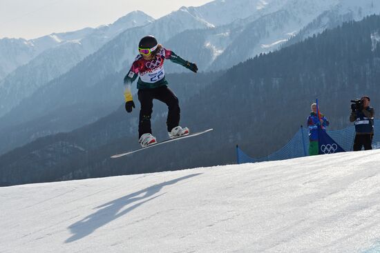 2014 Winter Olympics. Snowboarding. Women. Snowboard cross