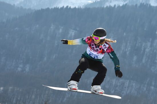 2014 Winter Olympics. Snowboarding. Women. Snowboard cross