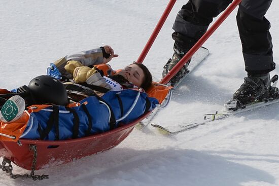 2014 Winter Olympics. Snowboarding. Women. Snowboard cross