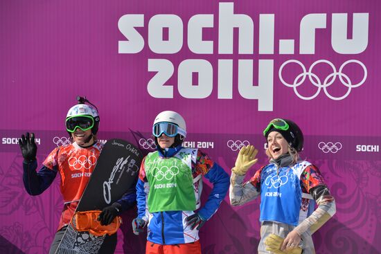 2014 Winter Olympics. Snowboarding. Women. Snowboard cross