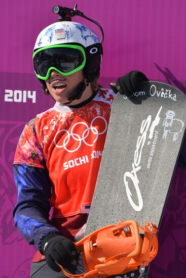 2014 Winter Olympics. Snowboarding. Women. Snowboard cross