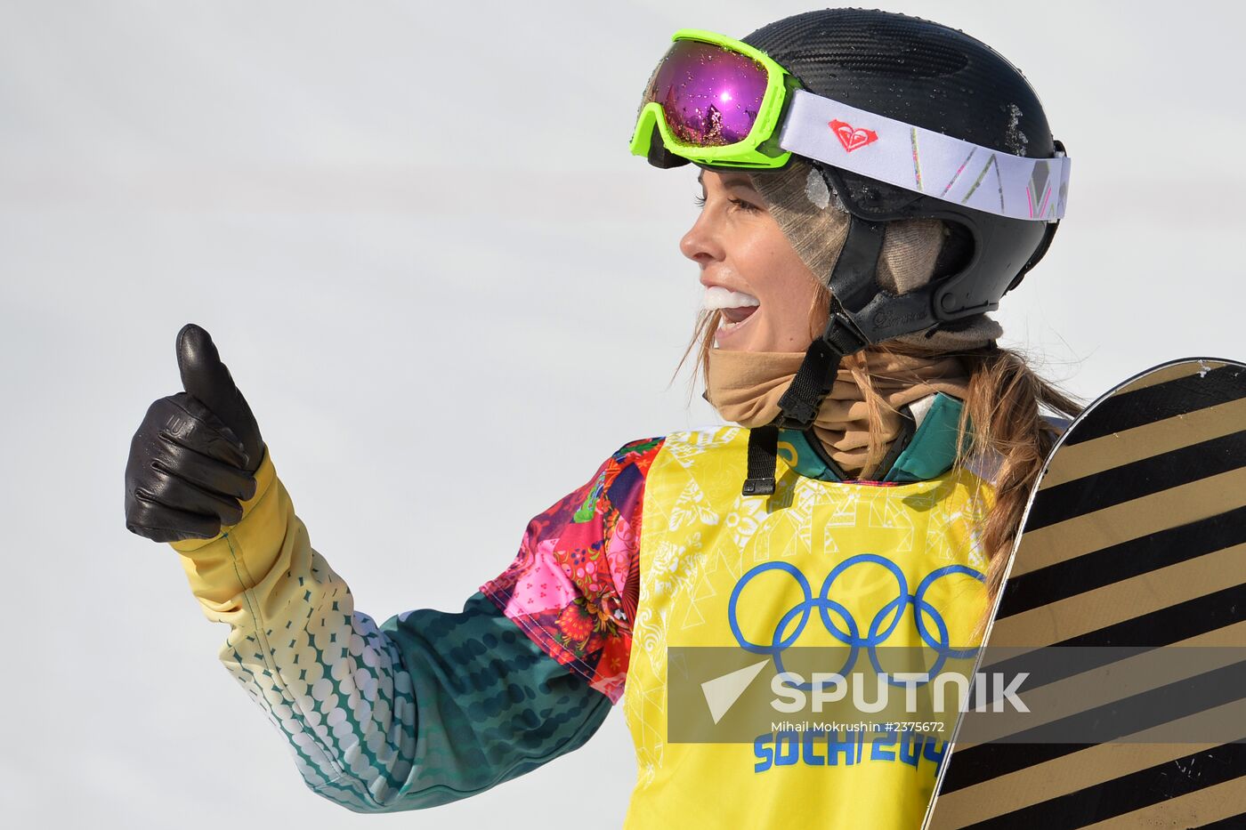 2014 Winter Olympics. Snowboarding. Women. Snowboard cross