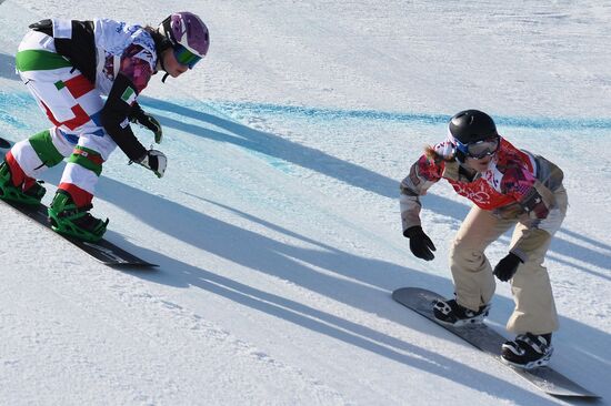 2014 Winter Olympics. Snowboarding. Women. Snowboard cross