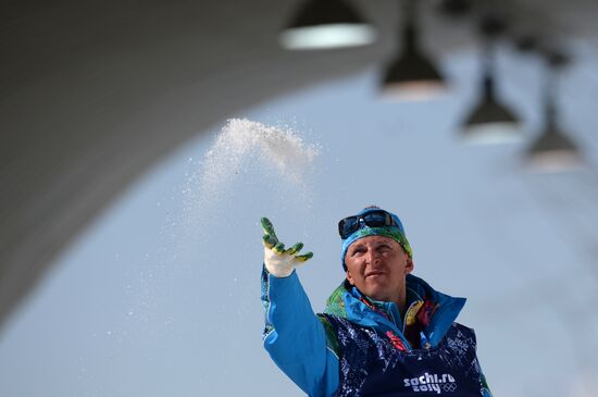 2014 Winter Olympics. Cross-country skiing. Men. Relay