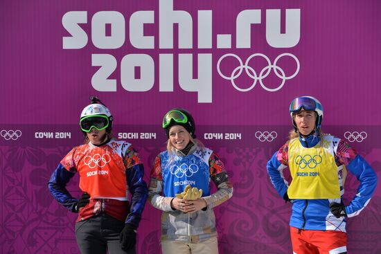 2014 Winter Olympics. Snowboarding. Women. Snowboard cross