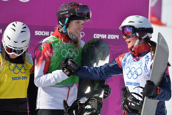 2014 Winter Olympics. Snowboarding. Women. Snowboard cross