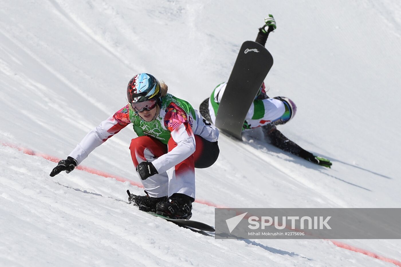 2014 Winter Olympics. Snowboarding. Women. Snowboard cross