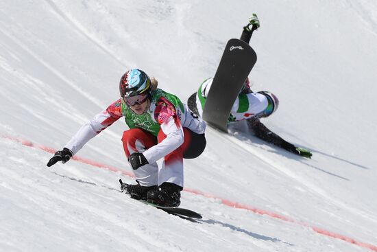 2014 Winter Olympics. Snowboarding. Women. Snowboard cross
