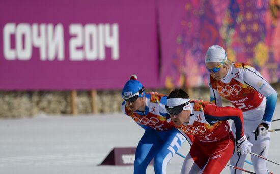 2014 Winter Olympics. Cross-country skiing. Men. Relay