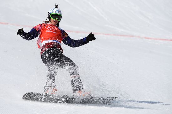 2014 Winter Olympics. Snowboarding. Women. Snowboard cross