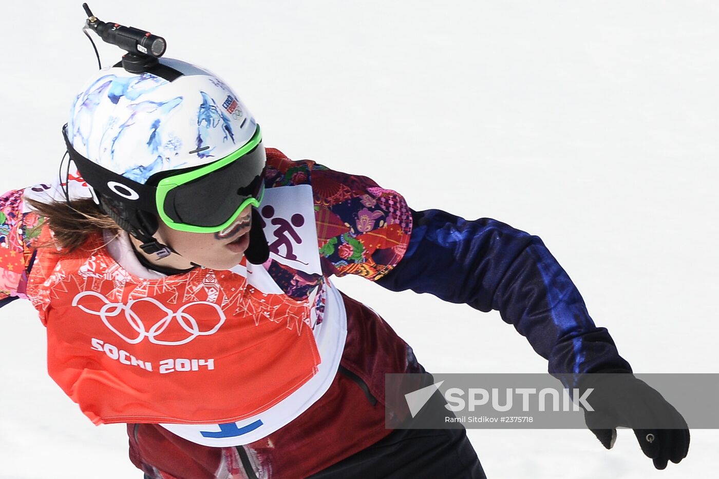 2014 Winter Olympics. Snowboarding. Women. Snowboard cross