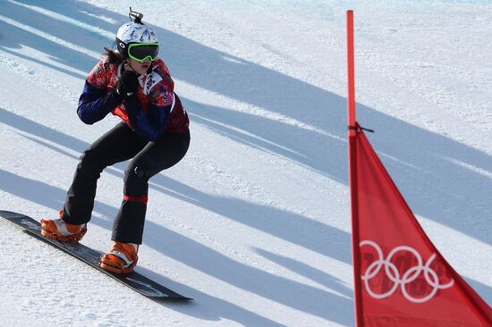 2014 Winter Olympics. Snowboarding. Women. Snowboard cross