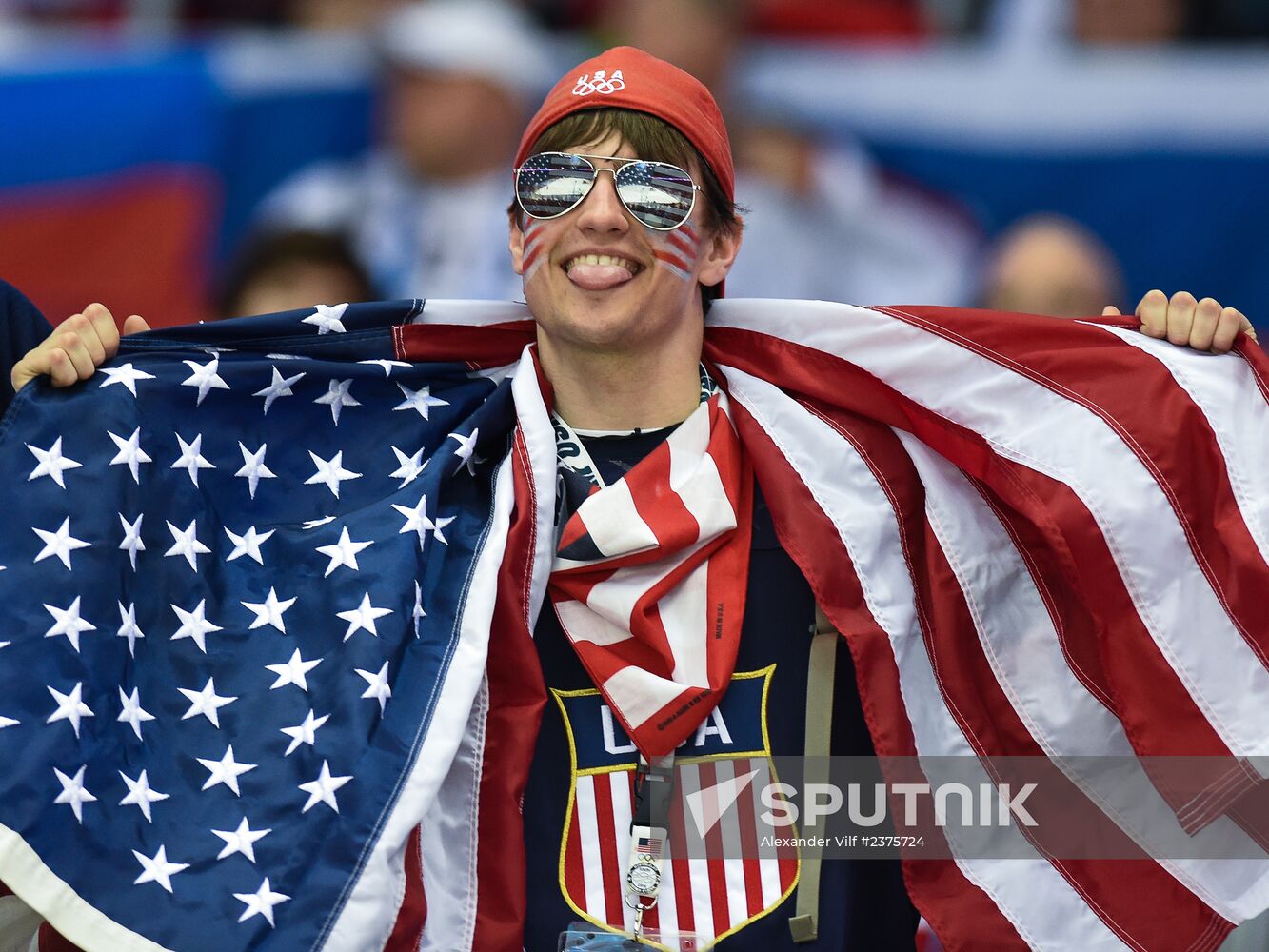 2014 Winter Olympics. Ice hockey. Men. USA vs. Russia