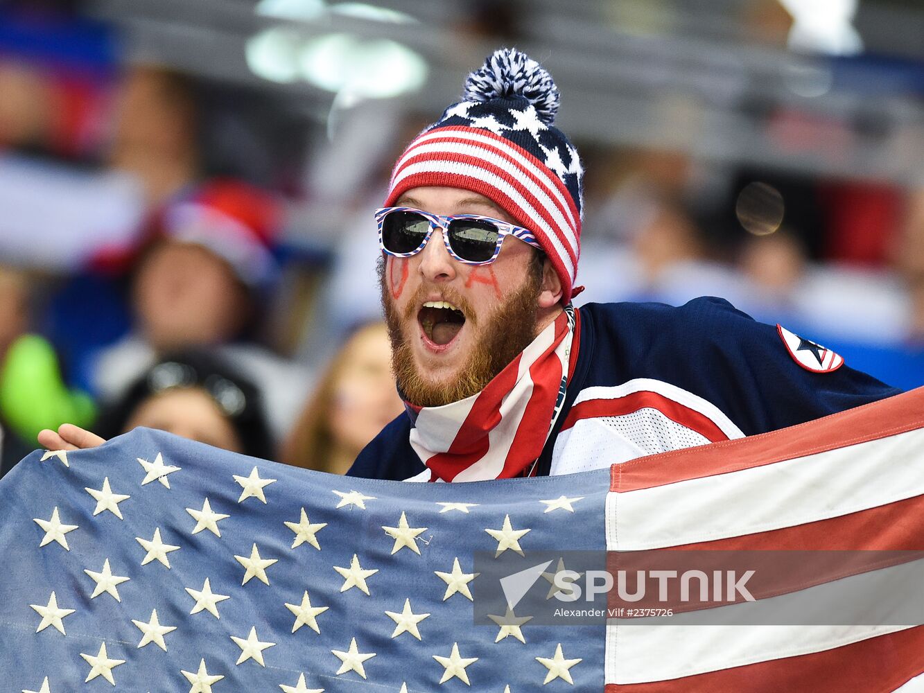 2014 Winter Olympics. Ice hockey. Men. USA vs. Russia