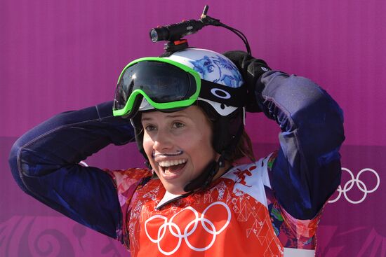2014 Winter Olympics. Snowboarding. Women. Snowboard cross