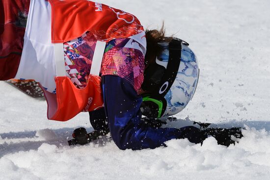 2014 Winter Olympics. Snowboarding. Women. Snowboard cross