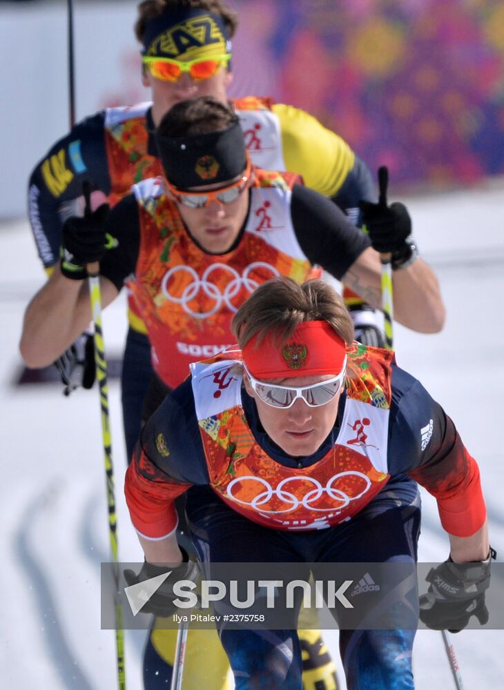 2014 Winter Olympics. Cross-country skiing. Men. Relay
