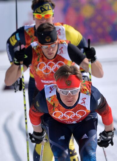 2014 Winter Olympics. Cross-country skiing. Men. Relay