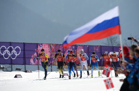 2014 Winter Olympics. Cross-country skiing. Men. Relay
