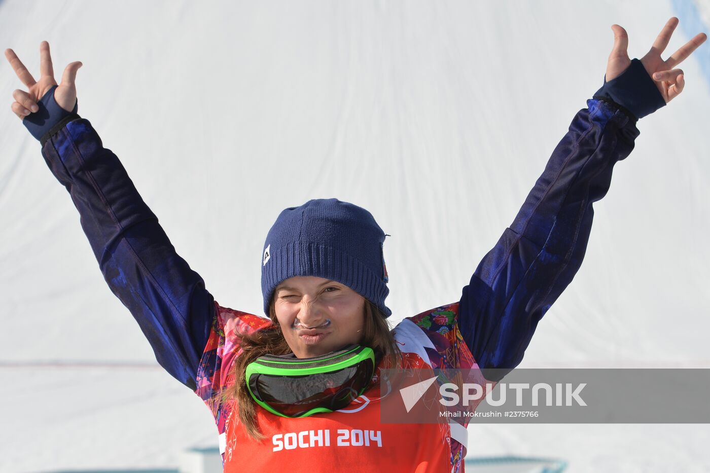 2014 Winter Olympics. Snowboarding. Women. Snowboard cross