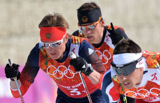 2014 Winter Olympics. Cross-country skiing. Men. Relay